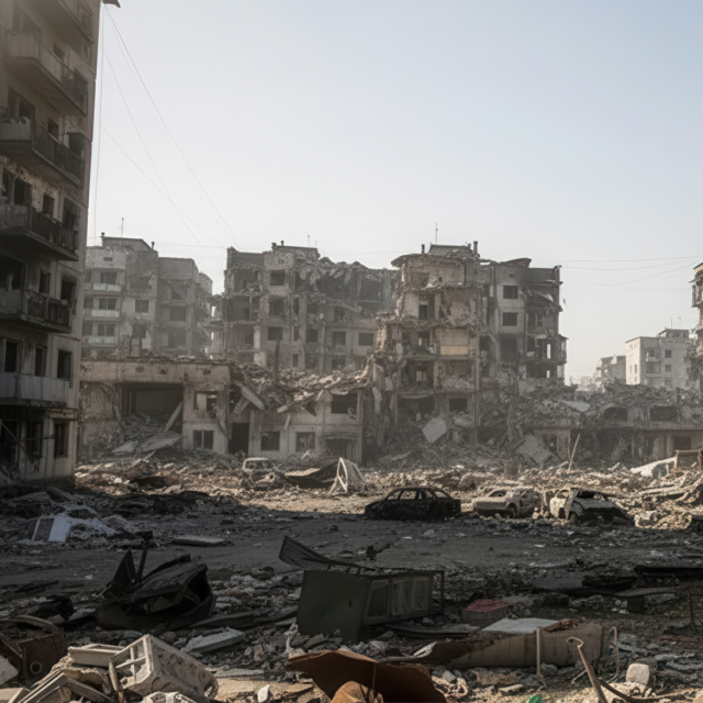 Пошкодженні будівелі внаслідок воєнних дій