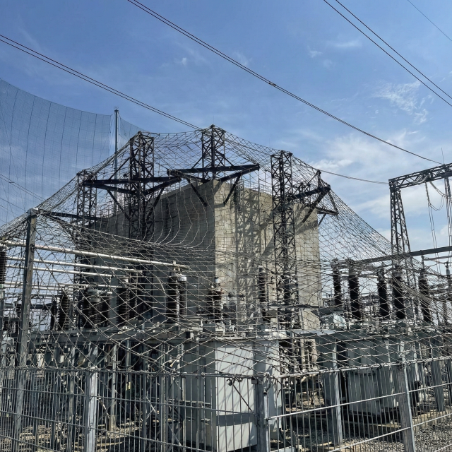 Підстанція захищена антидроновою сіткою