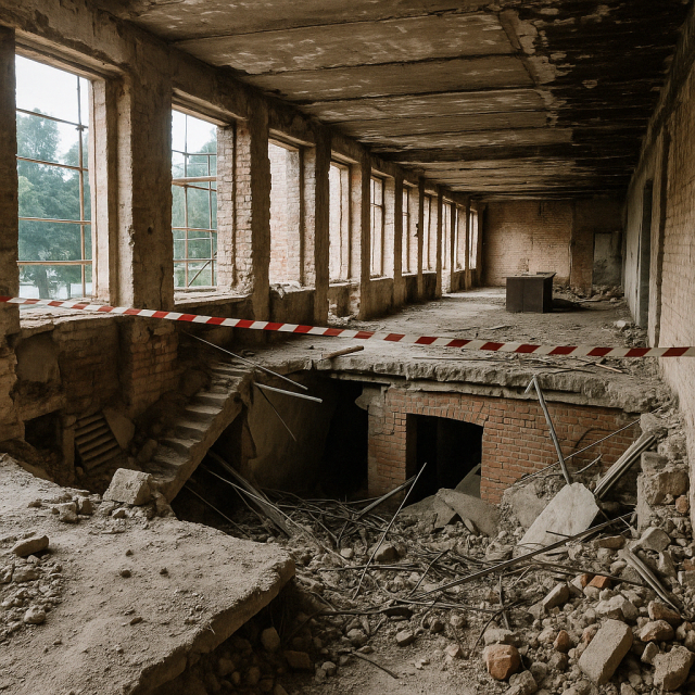 Зруйнована будівля